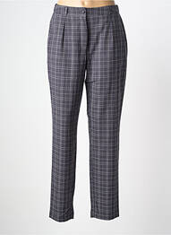 Pantalon chino fermeture zippée sous rabat boutonné taille haute gris DAMART femme