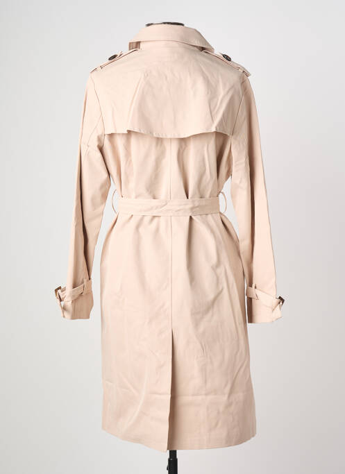 Trench tissage popeline sans capuche beige CISSY & CO femme
