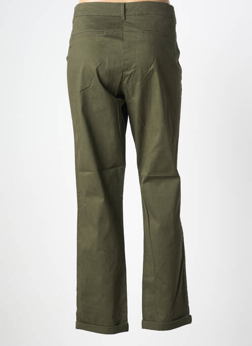Pantalon chino tissage popeline taille normale vert DAMART femme