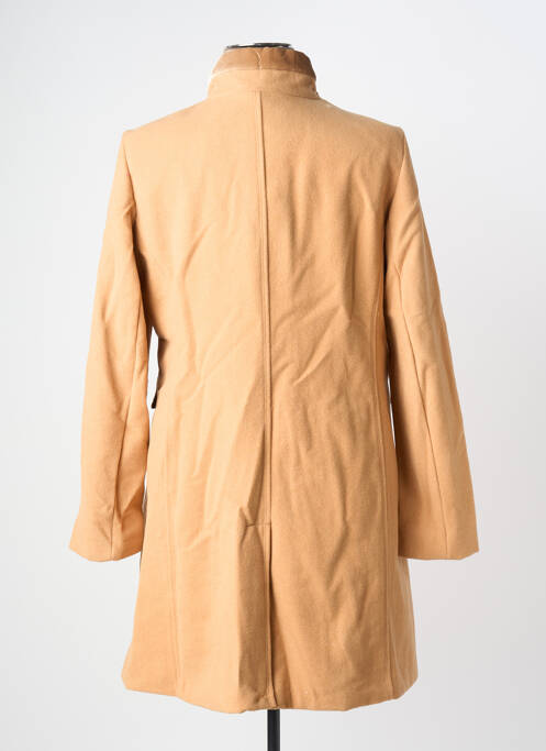 Manteau long coupe cintrée sans capuche beige HEINE femme
