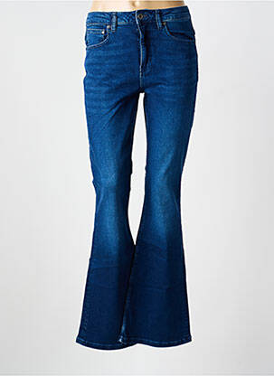 Jean coupe flare stretch taille haute bleu KUYICHI femme