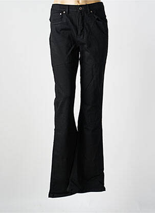 Jean coupe flare taille haute taille haute noir KUYICHI femme