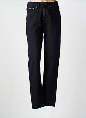 Jeans coupe slim stretch taille haute noir KUYICHI femme