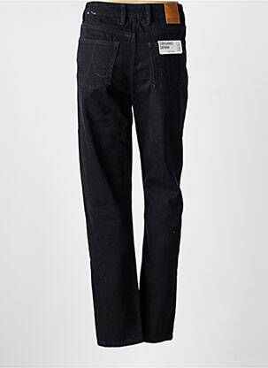 Jeans coupe slim stretch taille haute noir KUYICHI femme