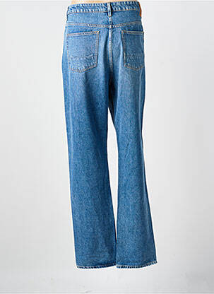 Jeans coupe droite stretch taille normale bleu KUYICHI femme
