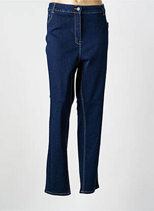 Jeans coupe slim tissage brut taille normale bleu DAMART femme