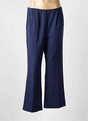 Pantalon flare taille élastique taille haute bleu DAMART femme