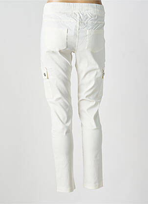 Pantalon cargo taille élastique taille normale beige LINEA TESINI femme