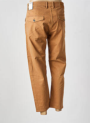 Pantalon chino tissage popeline taille normale marron KUYICHI femme