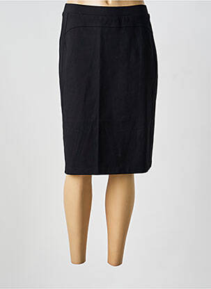 Jupe mi-longue coupe droite noir DAMART femme