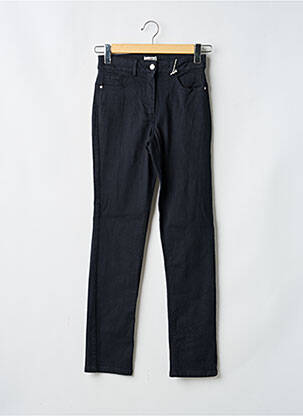 Jeans coupe slim stretch taille haute noir DAMART femme