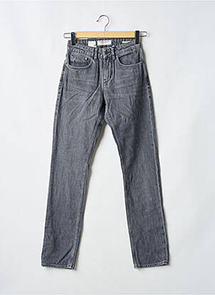 Jeans coupe slim stretch taille haute gris KUYICHI femme