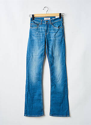 Jeans bootcut taille haute taille haute bleu KUYICHI femme