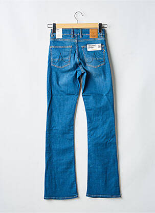 Jeans bootcut taille haute taille haute bleu KUYICHI femme