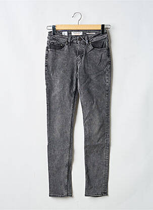 Jeans coupe slim stretch taille normale noir KUYICHI femme