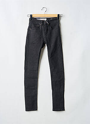 Jeans skinny taille haute taille haute noir KUYICHI femme