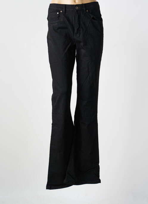 Jean coupe flare taille haute taille haute noir KUYICHI femme