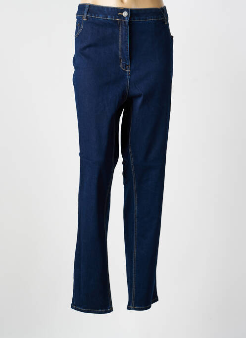 Jeans coupe slim tissage brut taille normale bleu DAMART femme
