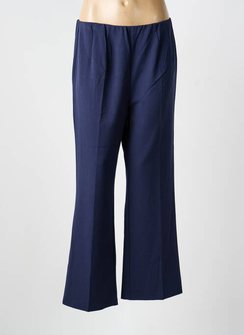 Pantalon flare taille élastique taille haute bleu DAMART femme