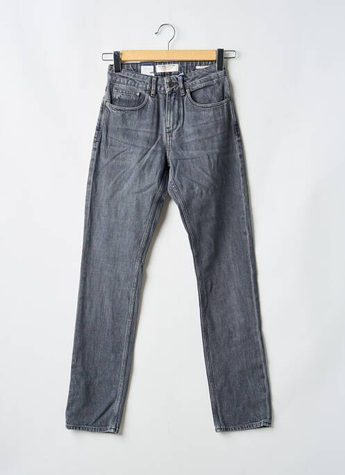 Jeans coupe slim stretch taille haute gris KUYICHI femme