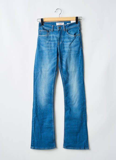Jeans bootcut taille haute taille haute bleu KUYICHI femme
