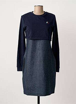Robe courte manches longues manches longues bleu LE COQ SPORTIF femme