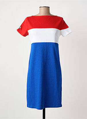 Robe courte manches courtes manches courtes bleu LE COQ SPORTIF femme