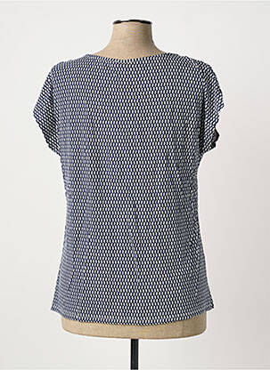 T-shirt coupe droite manches courtes bleu SHEEGO femme