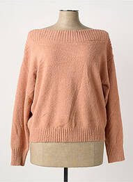 Pull col bateau manches longues orange PRINCESSE TAM-TAM femme