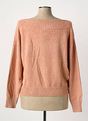 Pull col bateau manches longues orange PRINCESSE TAM-TAM femme