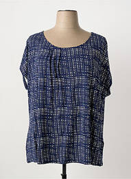 T-shirt imprimé fantaisie manches courtes bleu SHEEGO femme