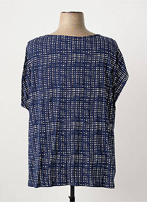 T-shirt imprimé fantaisie manches courtes bleu SHEEGO femme