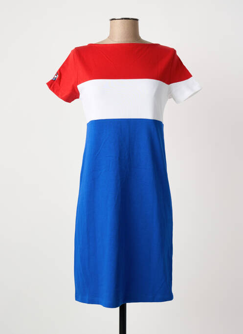 Robe courte manches courtes manches courtes bleu LE COQ SPORTIF femme