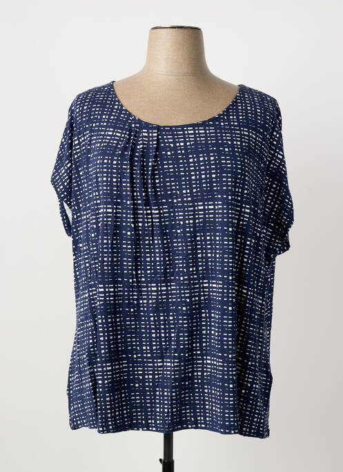 T-shirt imprimé fantaisie manches courtes bleu SHEEGO femme