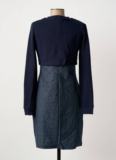 Robe courte manches longues manches longues bleu LE COQ SPORTIF femme