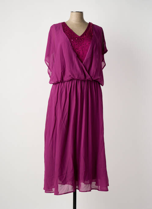 Robe mi-longue violet SHEEGO femme