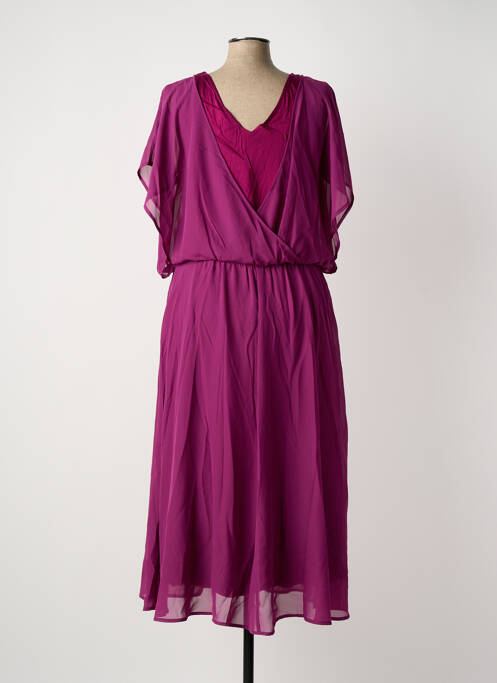Robe mi-longue violet SHEEGO femme