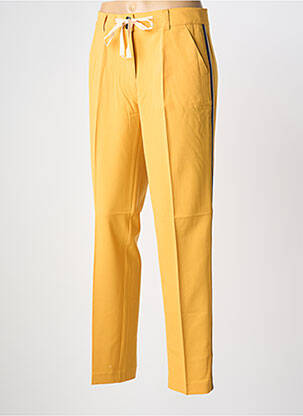 Pantalon droit stretch taille normale jaune HEINE femme