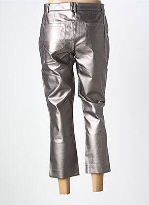 Pantacourt coupe droite taille normale marron ASHLEY BROOKE femme