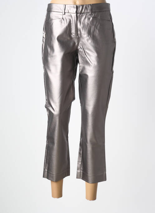 Pantacourt coupe droite taille normale marron ASHLEY BROOKE femme
