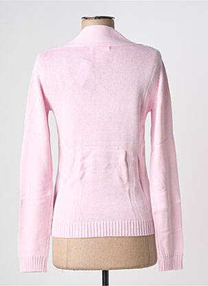 Pull coupe cintrée manches longues rose LINEA TESINI femme