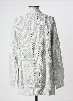 Gilet manches longues coupe cintrée gris LINEA TESINI femme
