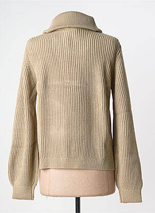 Pull coupe cintrée manches longues vert HEINE femme