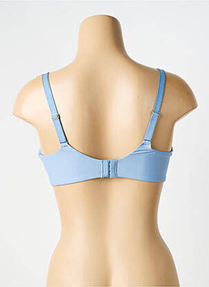 Soutien-gorge tissage dentelle haut soutien-gorge moulé bleu CHANTELLE femme