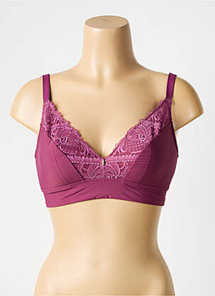 Soutien-gorge sans armature haut triangles violet CHANTELLE femme