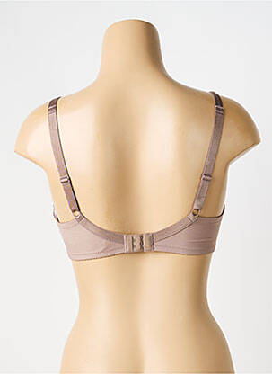 Soutien-gorge effet matière satinée haut soutien-gorge moulé beige CHANTELLE femme