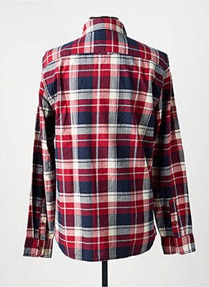 Chemise manches longues imprimé fantaisie rouge MUSTANG homme