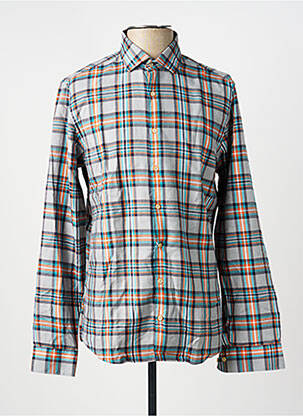 Chemise manches longues imprimé fantaisie bleu OLYMP homme