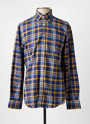 Chemise manches longues imprimé fantaisie bleu FYNCH-HATTON homme