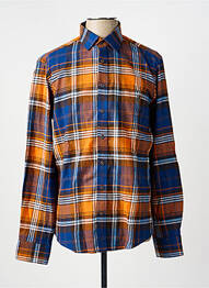 Chemise manches longues imprimé fantaisie bleu TERRITOIRE D'HOMME homme
